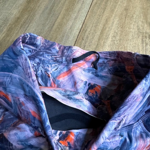 Lululemon Brush Stroke Multi Purple Orange Yoga Gym‎ Bin C-18 - Picture 4 of 5